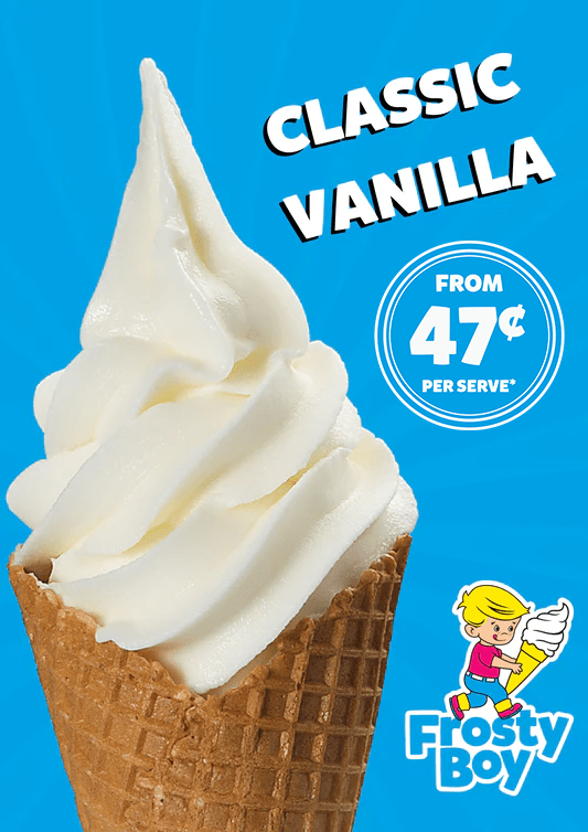 Frosty Boy Classic Vanilla Soft Serve & Milkshake Mix