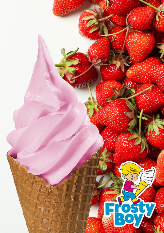 Frosty Boy Natural Strawberry Soft Serve Flavour Sachet